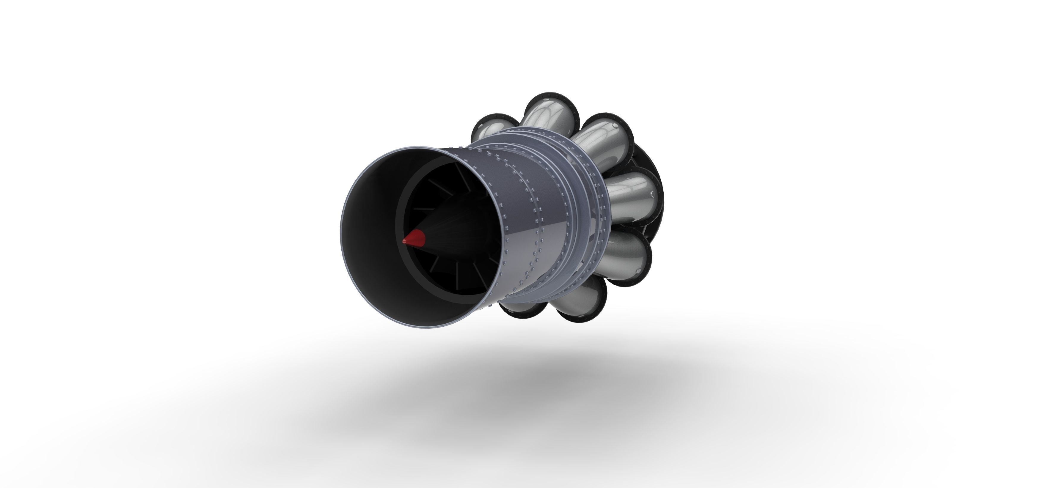Jet engine 3D model_3
