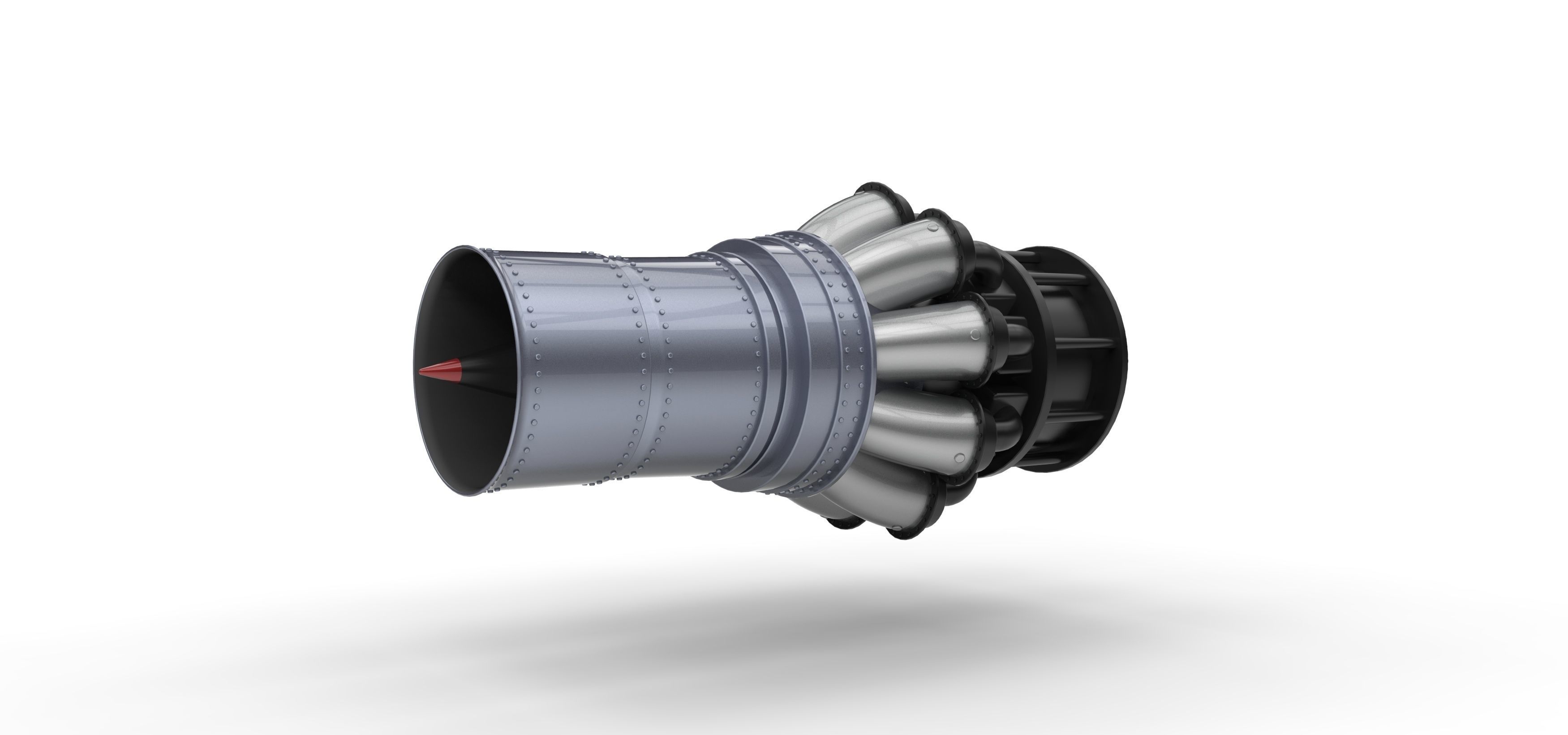 Jet engine 3D model_1