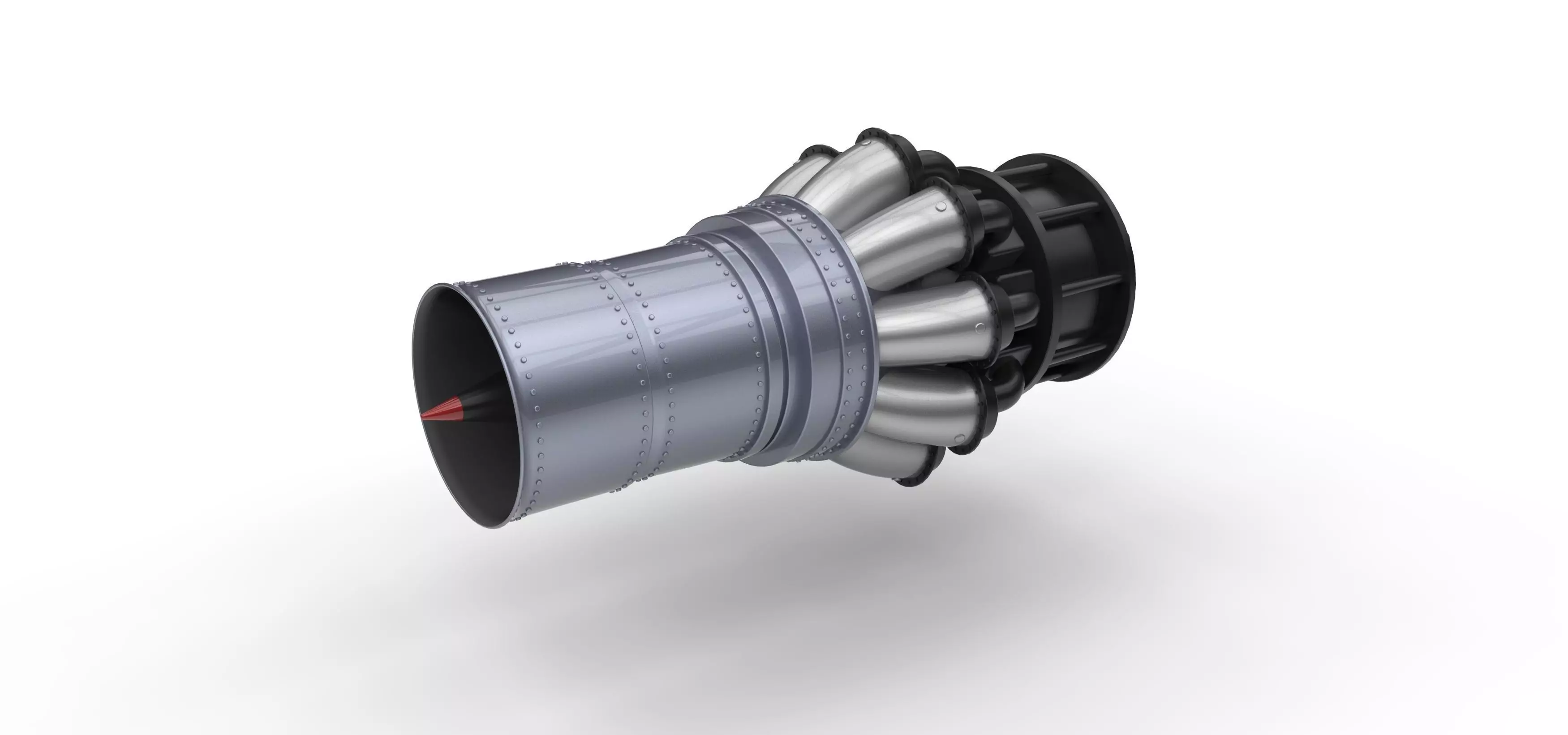 Jet engine 3D model_0