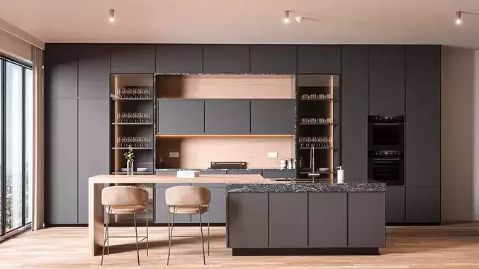 modern kitchen 3D model