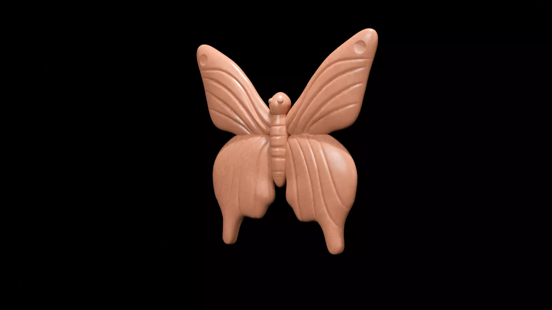 Butterfly Pendant Printable Free 3D print model