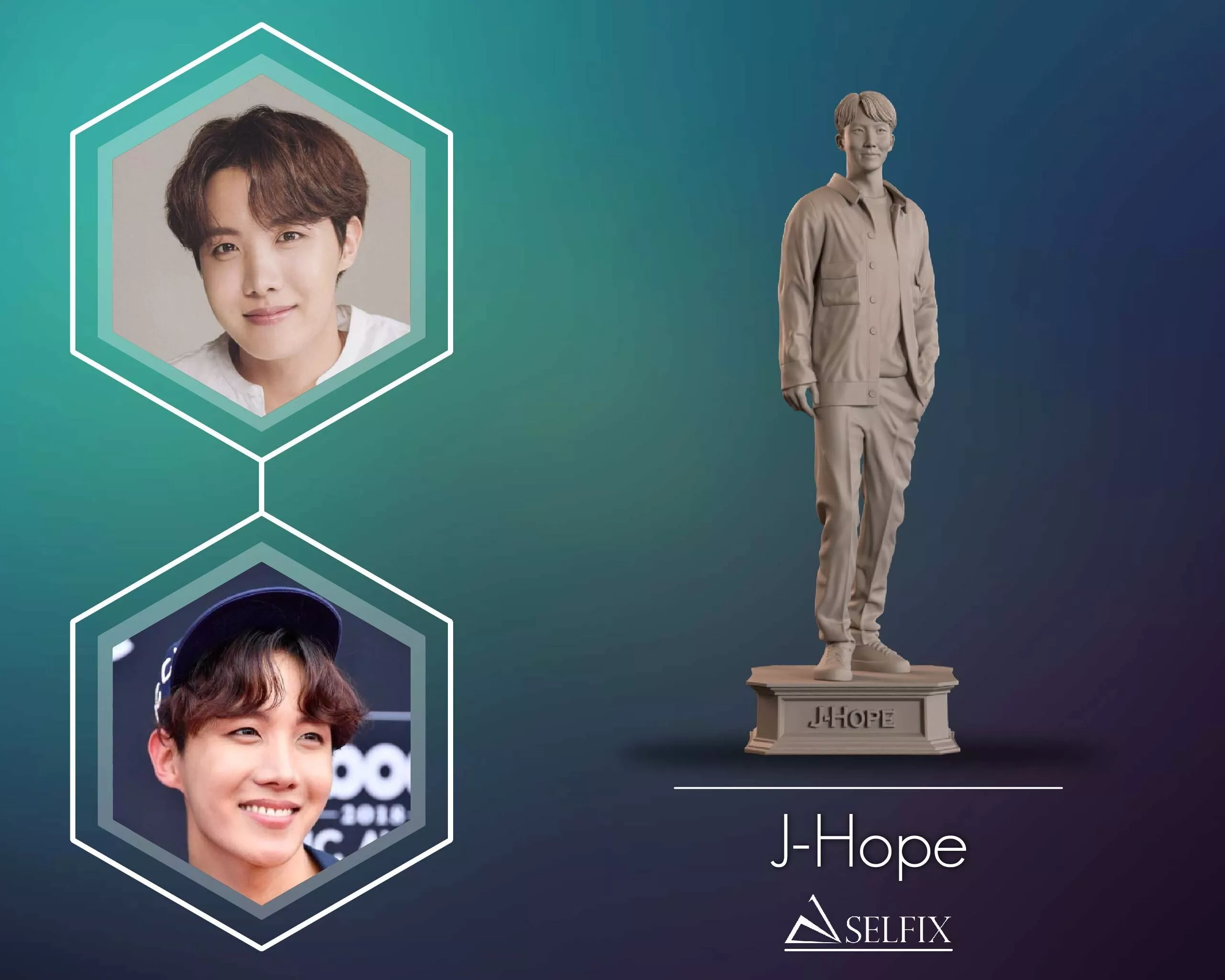 JHope BTS FullBody Sculpture 3D print model