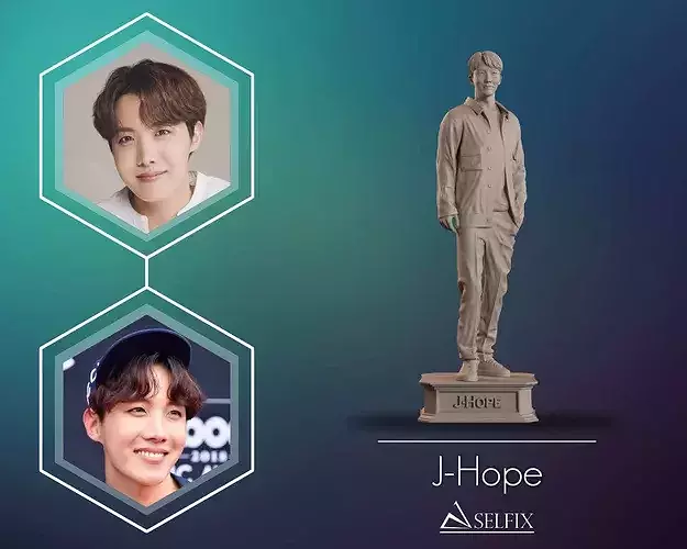 JHope BTS FullBody Sculpture