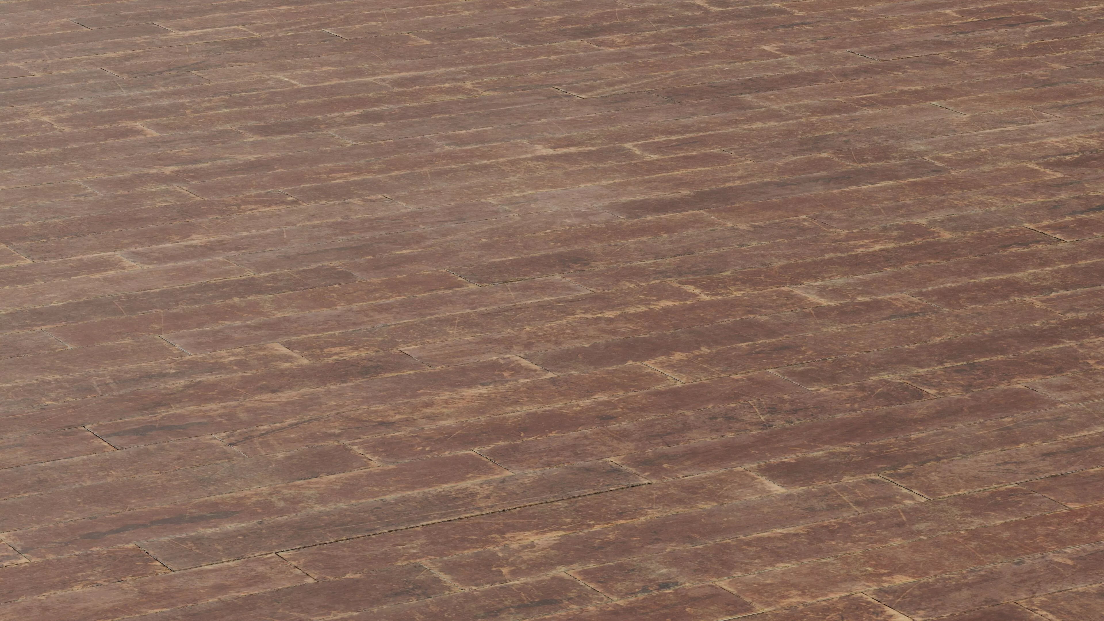 Hardwood Floor - Old and Damaged 3D model