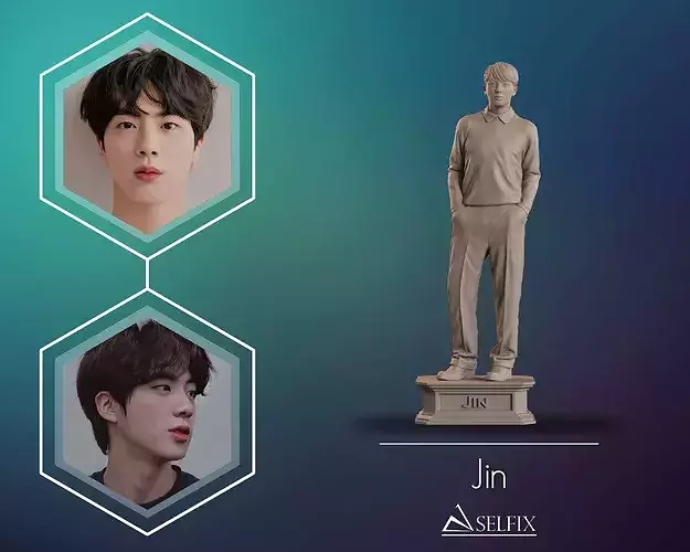Jin BTS Full Body Sculpture
