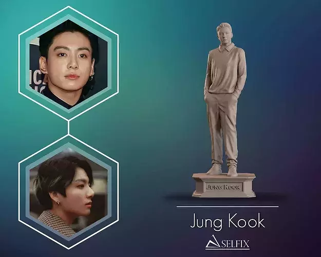 Jungkook BTS Full Body Sculpture