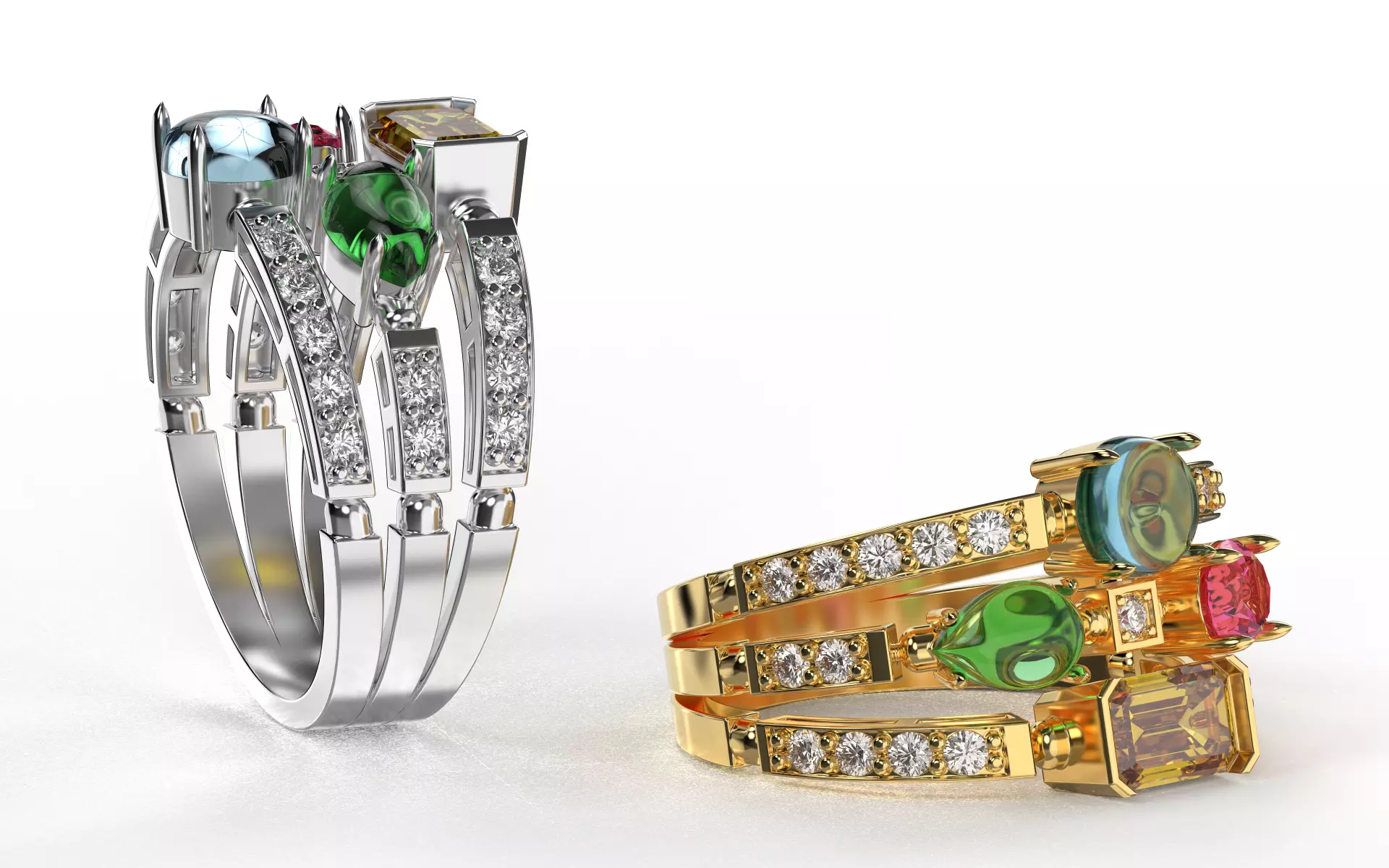 Bvlgari Ring - Allegra 3D print model