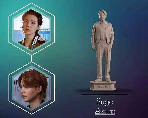 Suga BTS Full Body Sculpture