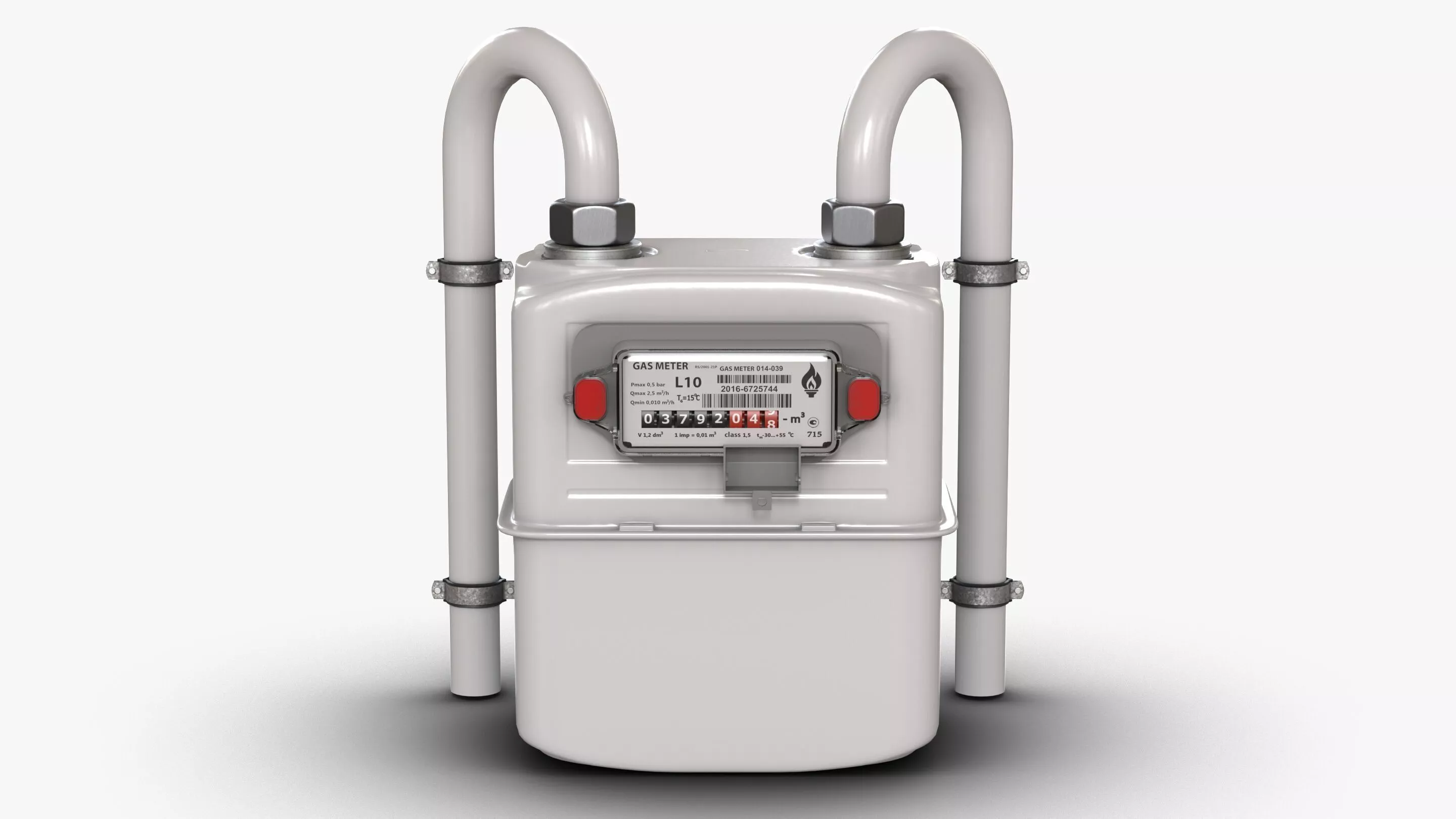 Gas Meter 3D model