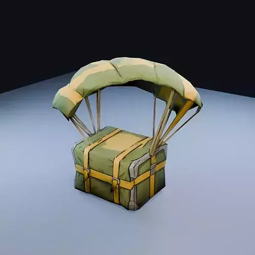 Blank Supply Parcel Low Poly PBR Game Asset