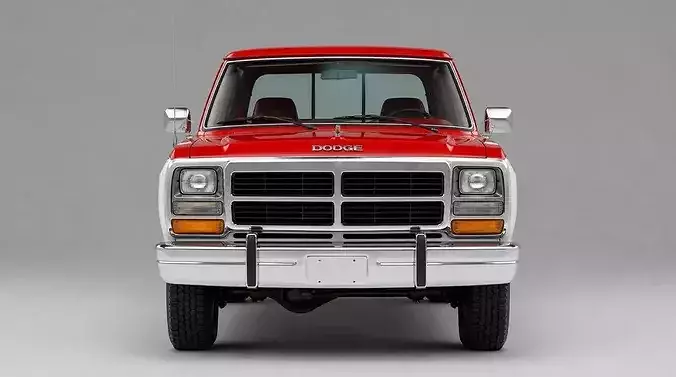 Classic  Dodge Ram 250 Crew Cab Pickup Truck 3D model 5