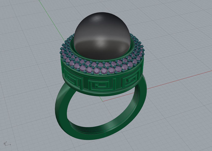 Geek ring with Perl 3D print model