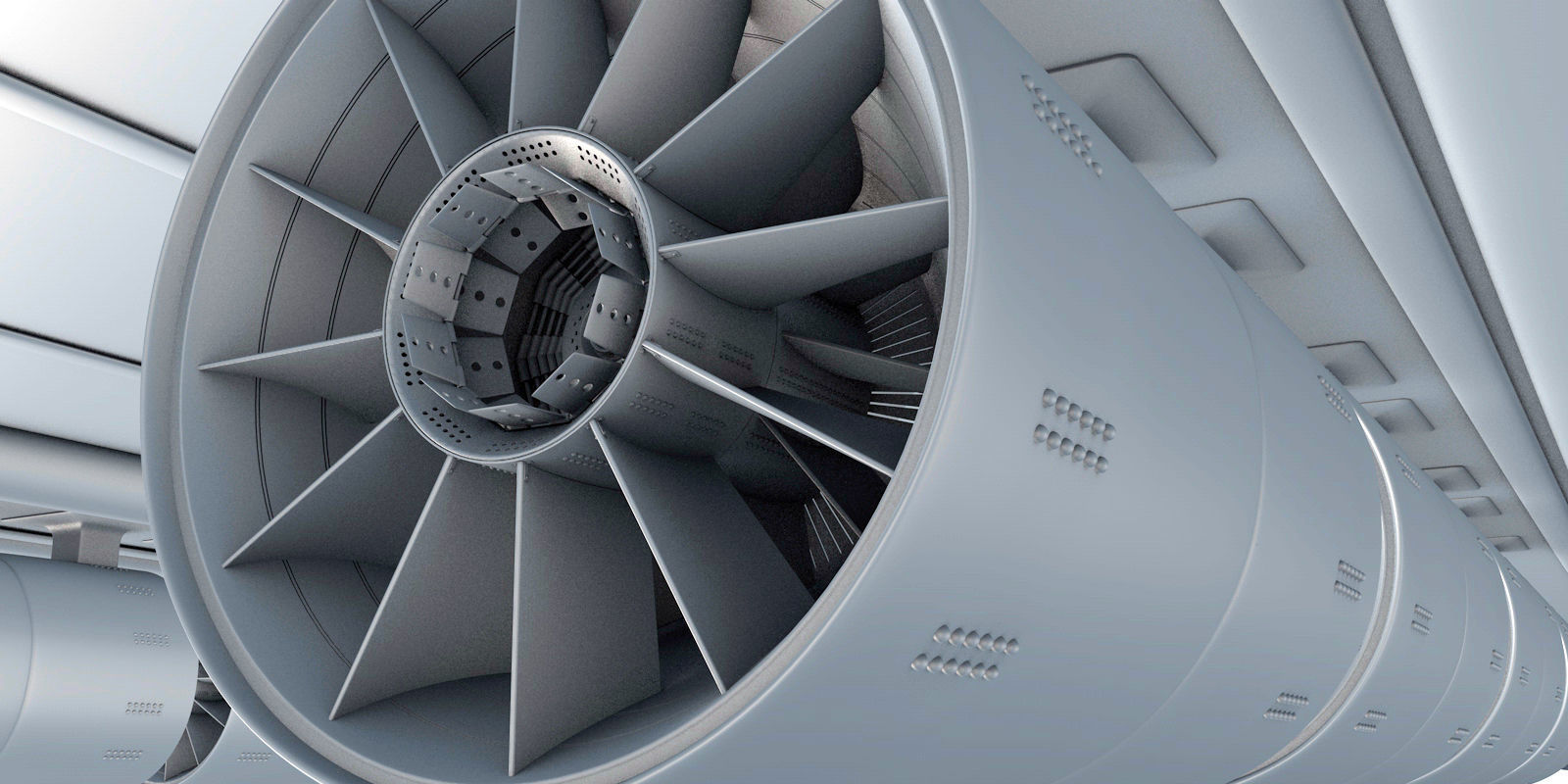 air system ROTOR and tunnel roof with lights 3D model_2