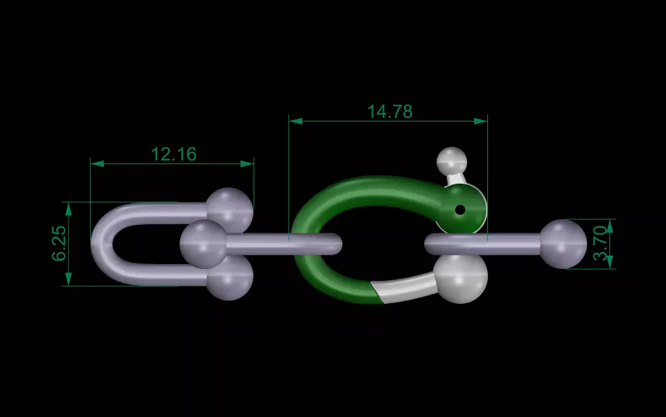 Tiffany HardWearMicro Link Bracelet 185mm 3D print model
