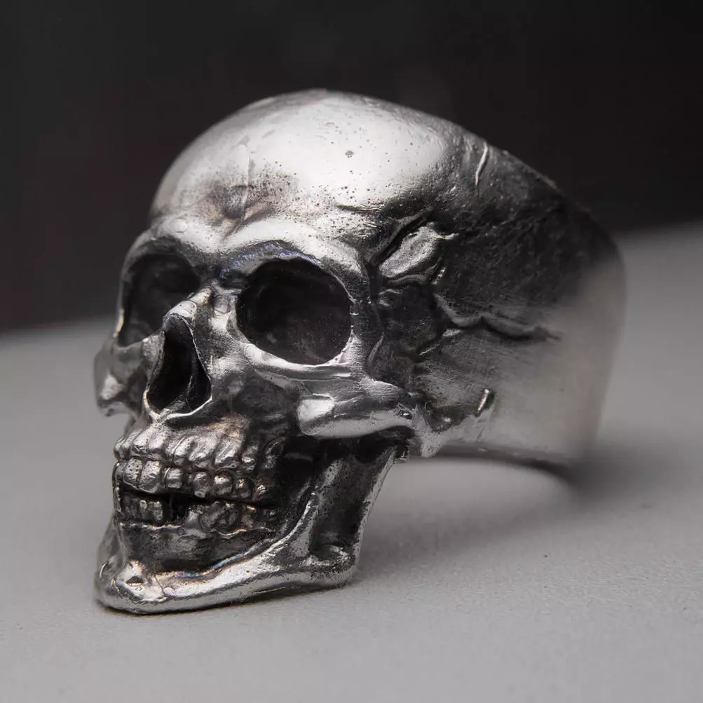 Skull Ring 3D print model_0