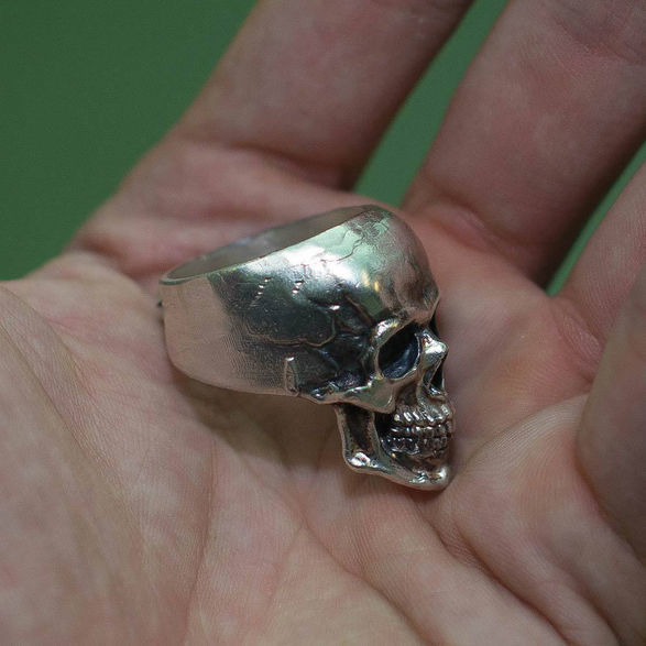 Skull Ring 3D print model_1