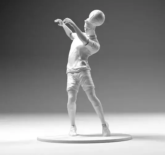 Footballer 02 Headstrike 01 Stl