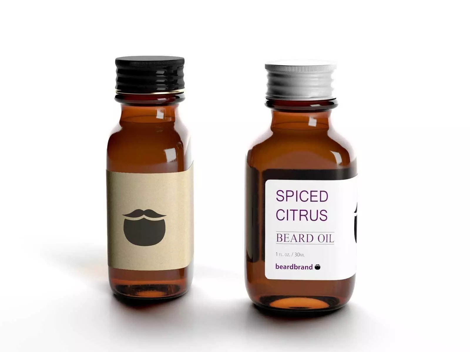 Spiced Citrus Beard Oil 3D model