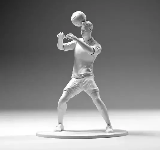 Footballer 02 Headstrike 03 Stl 3D print model