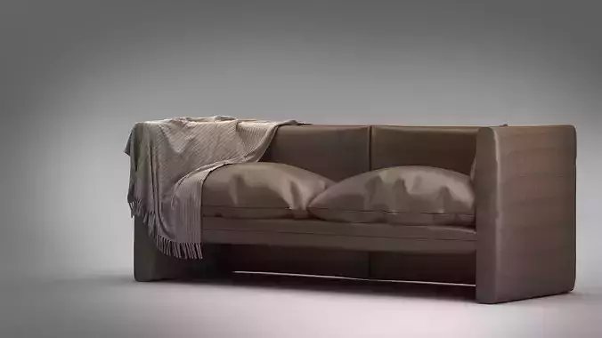 Divan sofa high quality arch model  render ready