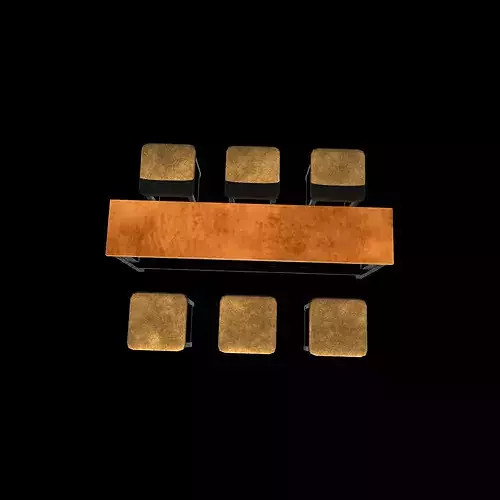 Height Bar Table 3D model 7