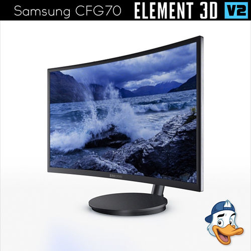 Samsung CFG70 Curved Gaming Monitor for Element 3D 3D model