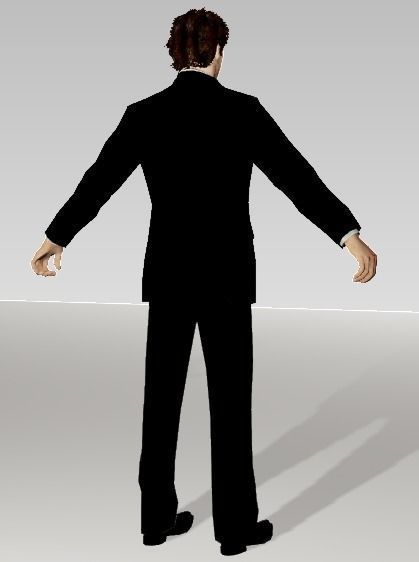 Sherlock - Benedict Cumberbatch Low-poly 3D model_4