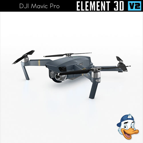 DJI Mavic Pro for Element 3D 3D model