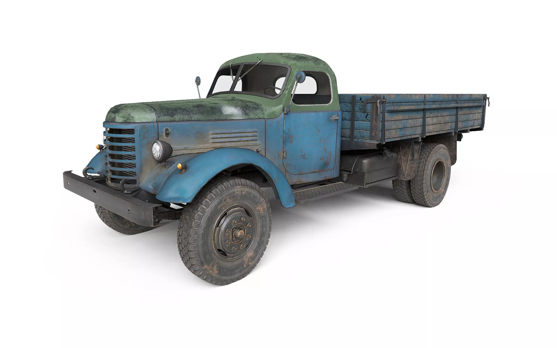 Truck Zil 164 Low-poly 3D model