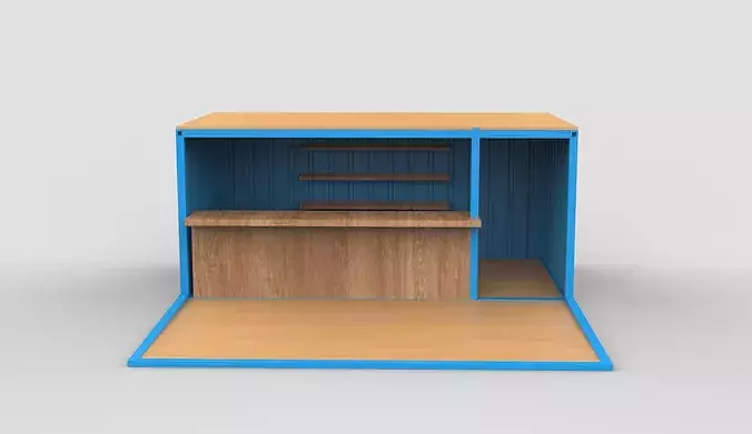 Container Cafe 01 3D model