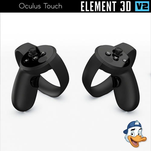 Oculus Touch for Element 3D 3D model