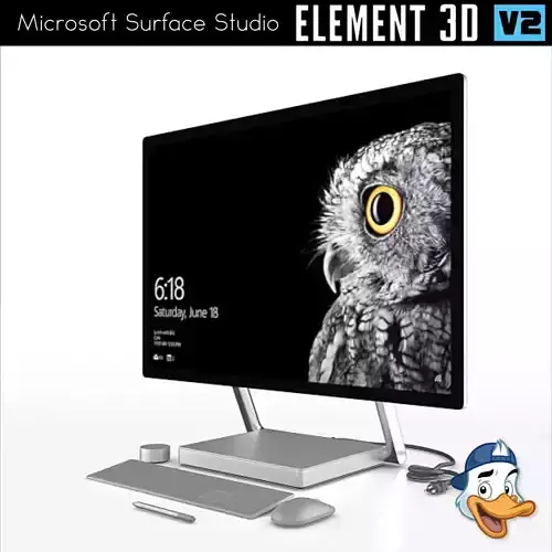 Microsoft Surface Studio for Element 3D 3D model