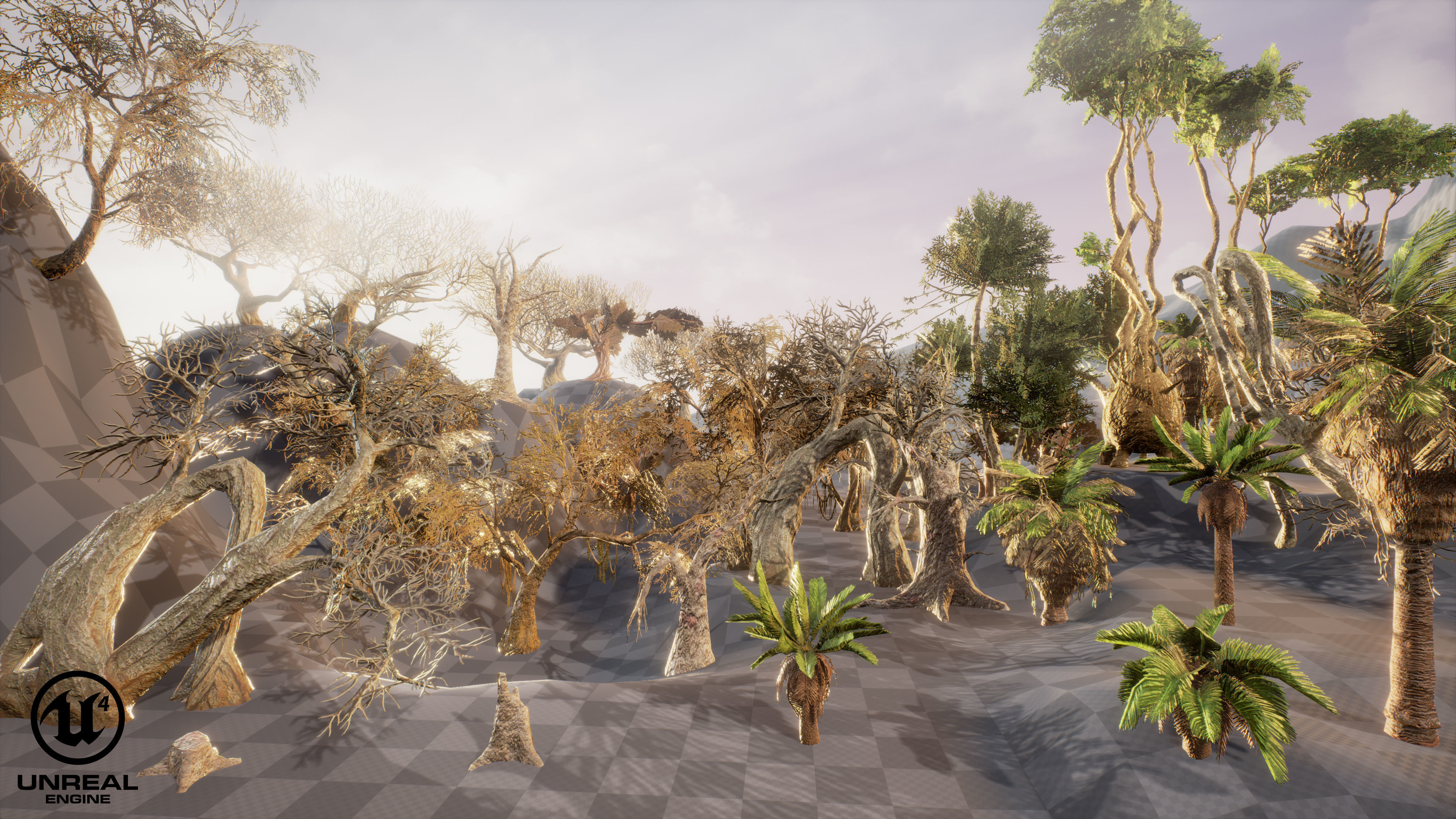 Low Poly Tree Pack Low-poly 3D model_1