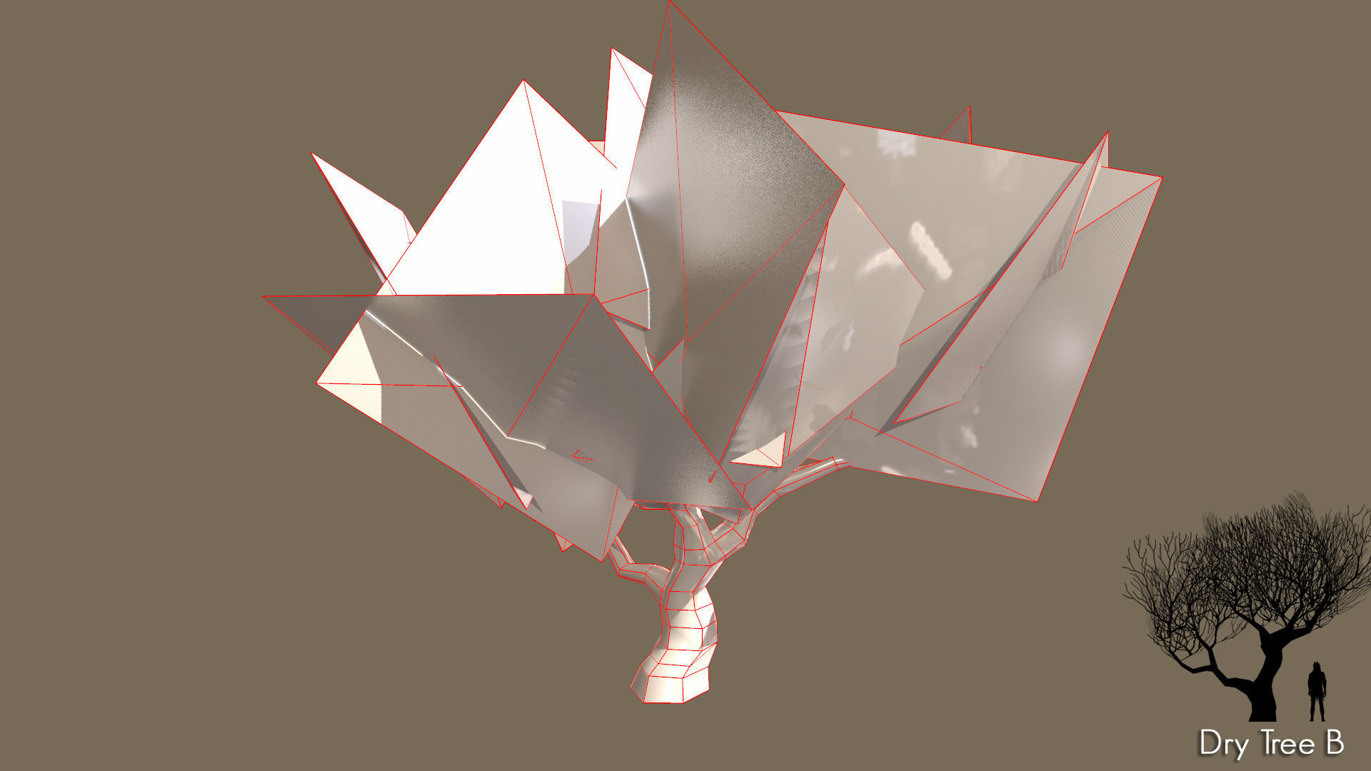 Low Poly Tree Pack Low-poly 3D model_29