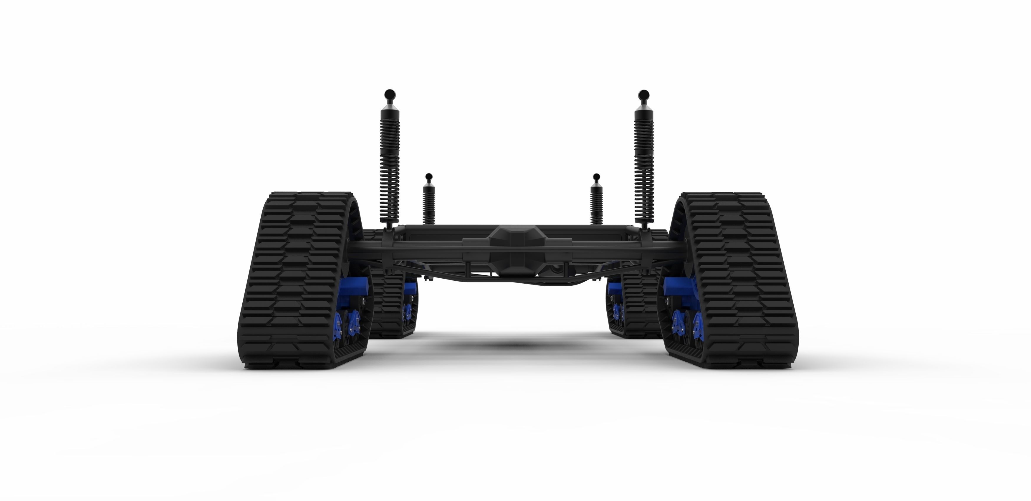 Chassis for vehicle with Mattracks Suspension tracks 3D model_13