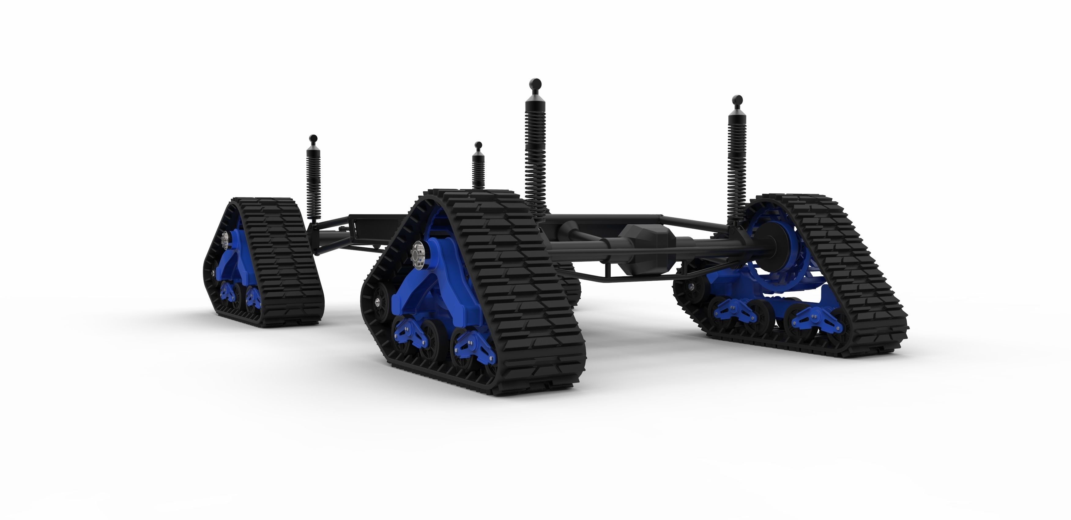 Chassis for vehicle with Mattracks Suspension tracks 3D model_11
