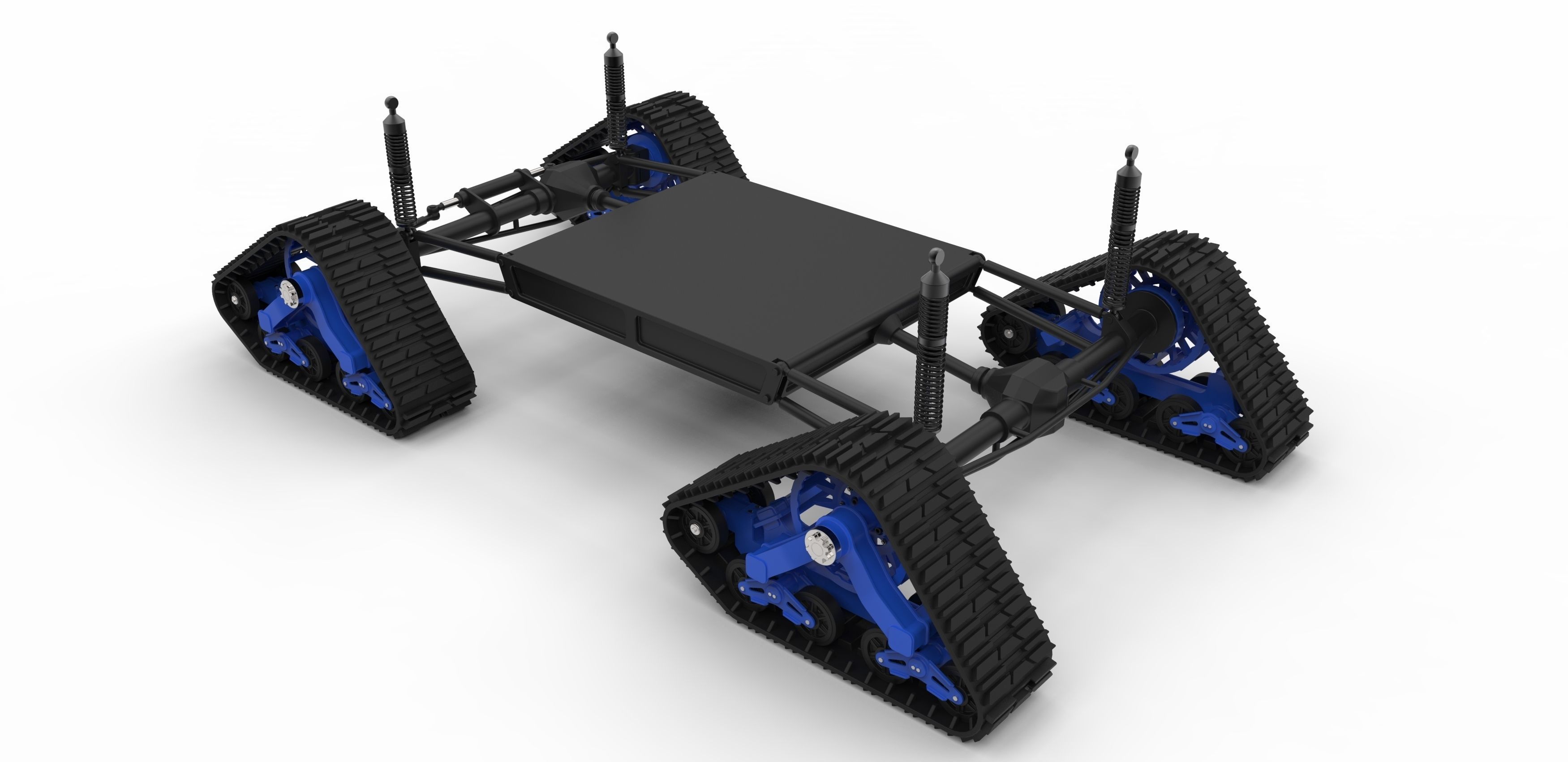 Chassis for vehicle with Mattracks Suspension tracks 3D model_9