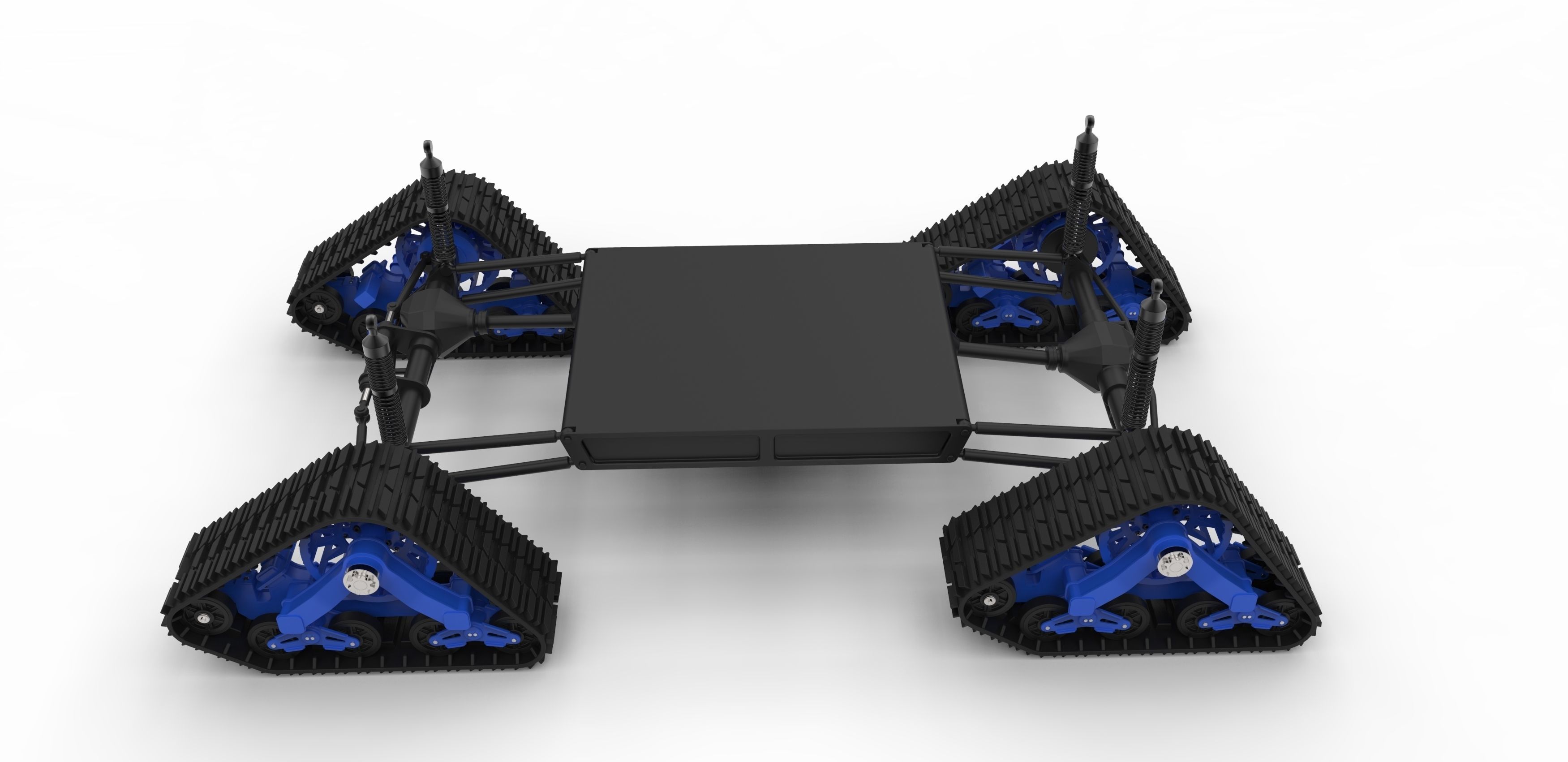 Chassis for vehicle with Mattracks Suspension tracks 3D model_7