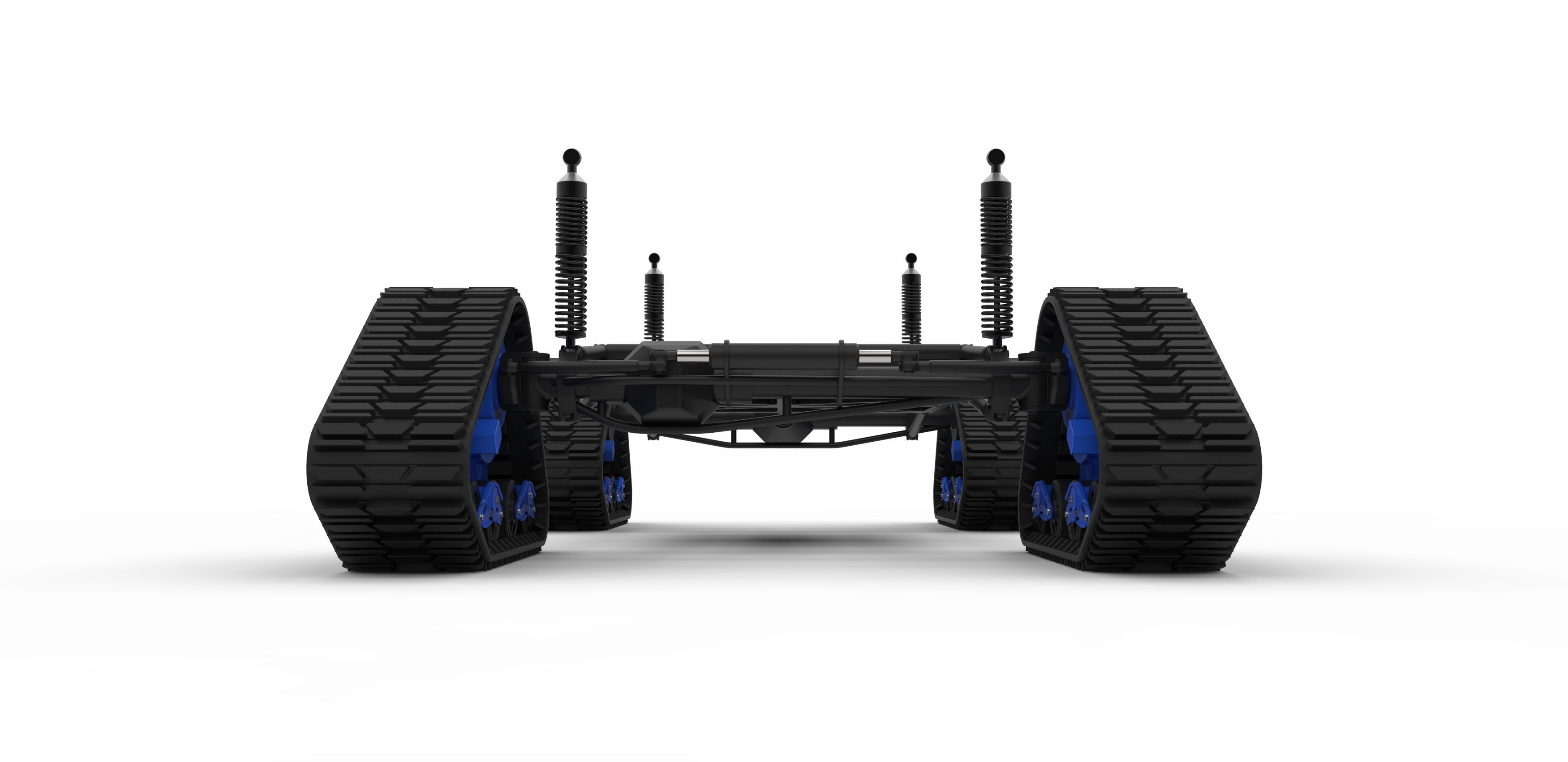 Chassis for vehicle with Mattracks Suspension tracks 3D model_5