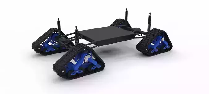 Chassis for vehicle with Mattracks Suspension tracks