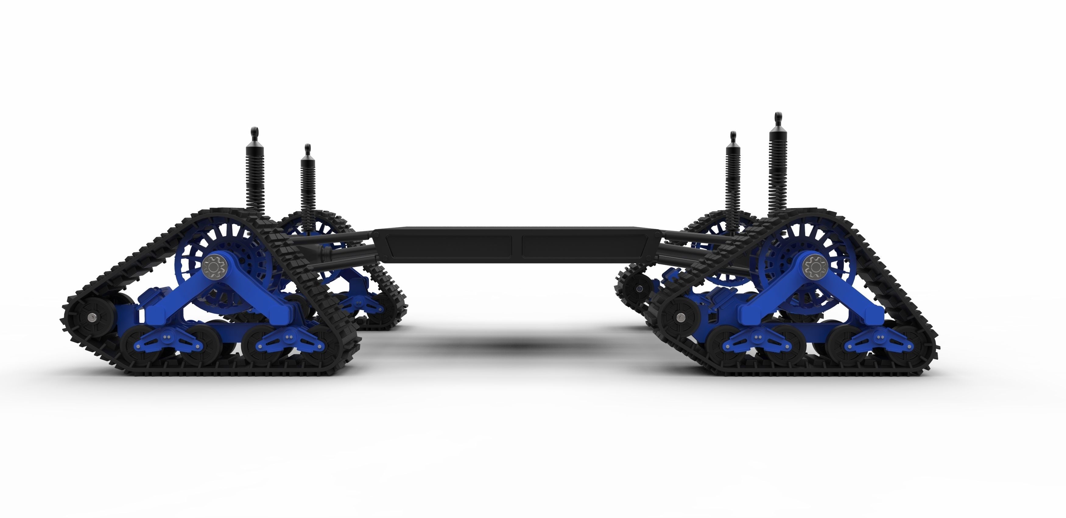 Chassis for vehicle with Mattracks Suspension tracks 3D model_6