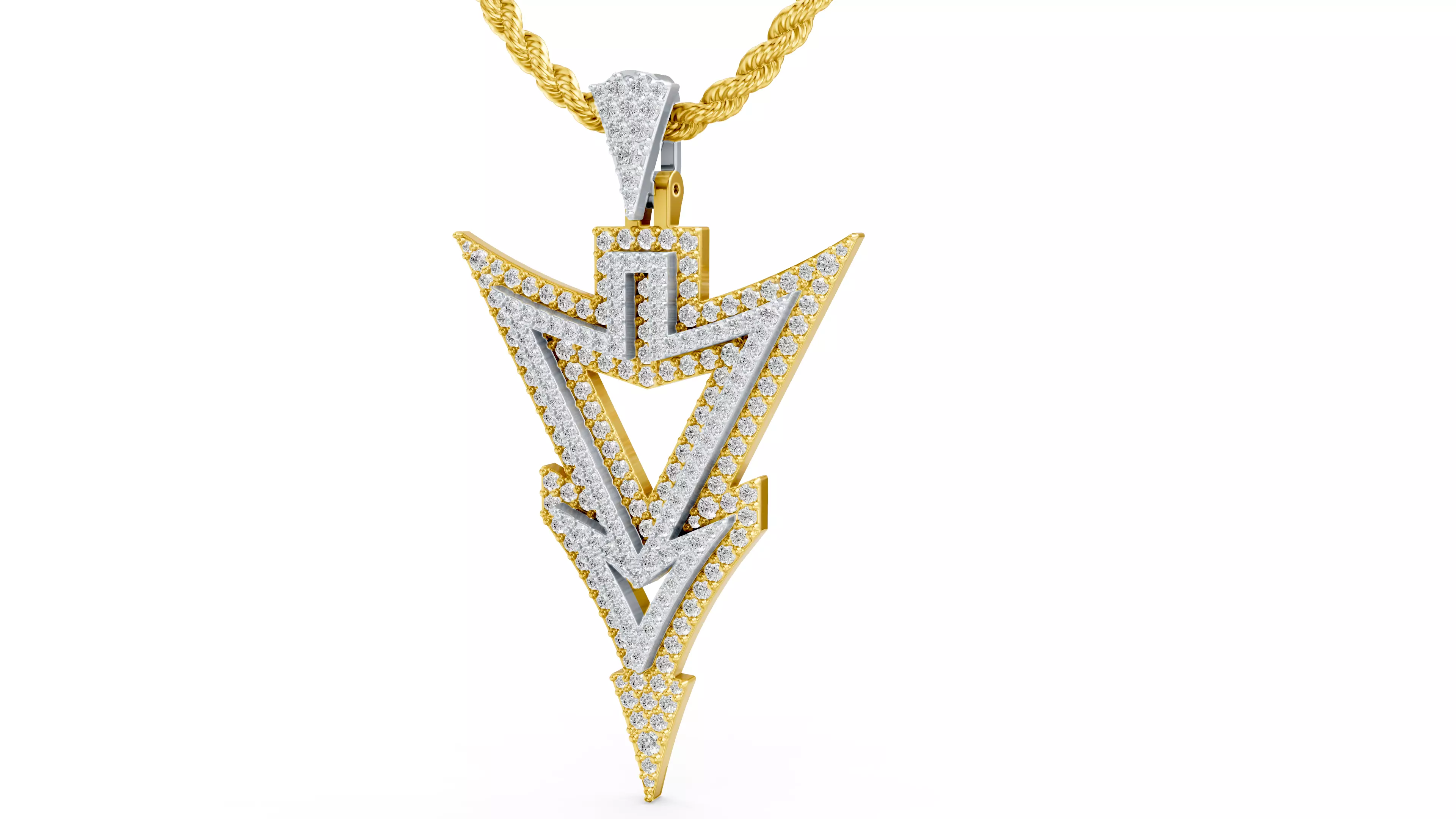 Hip Hop Dimond Pendant 3D print model 3D 3D print model