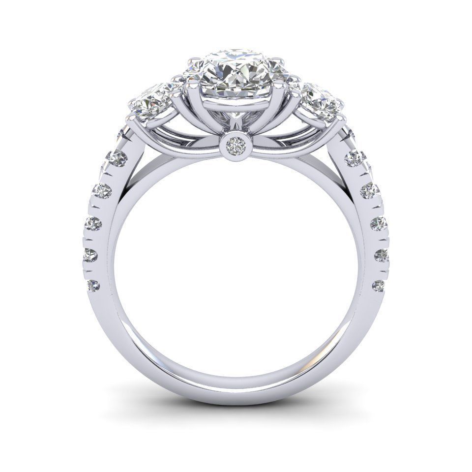 3 stone trellis 3D print model_5