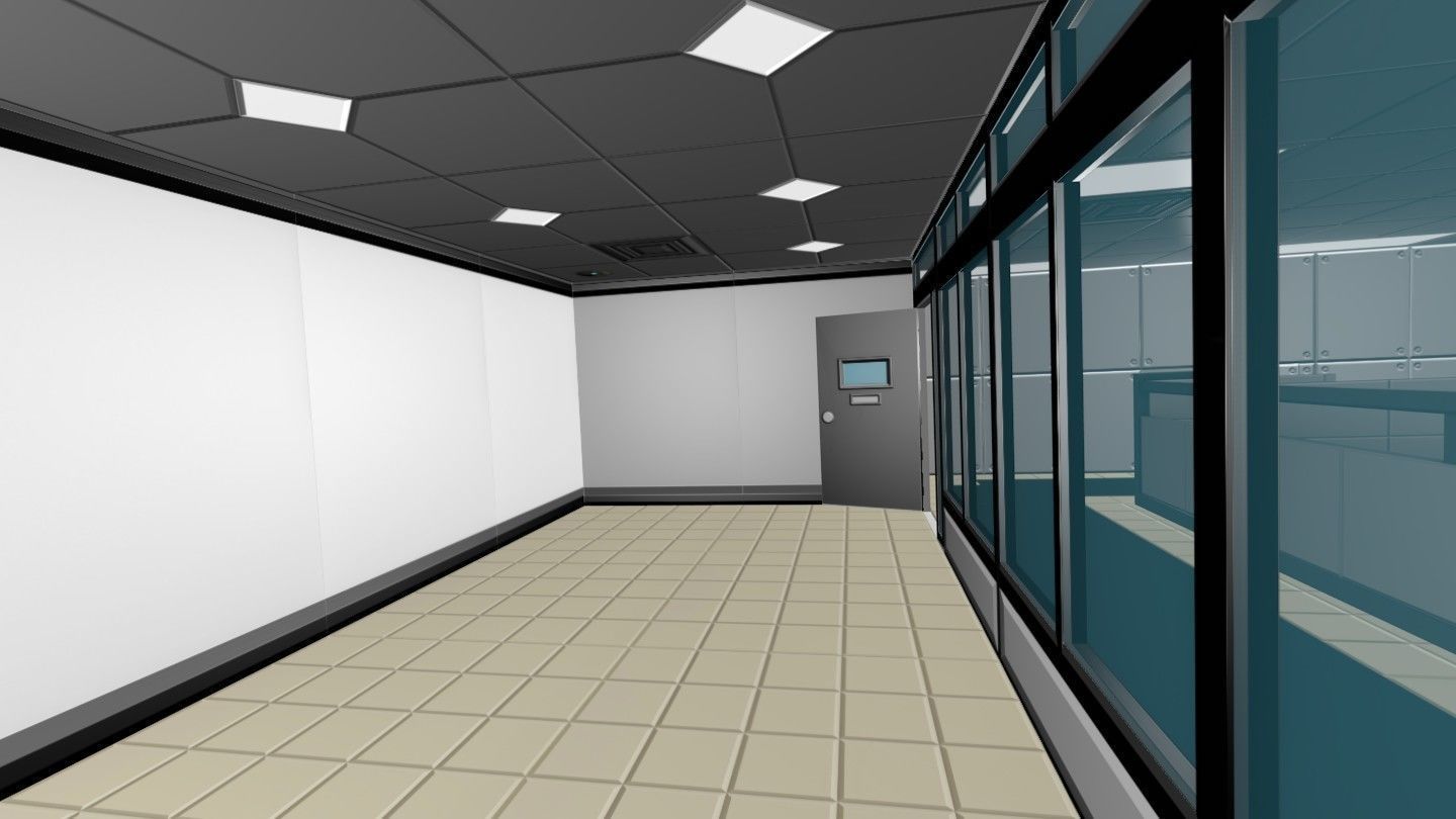 Low Poly Office Level Modular Kit Assets Value Pack Low-poly 3D model_8