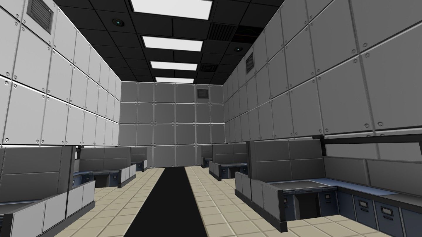 Low Poly Office Level Modular Kit Assets Value Pack Low-poly 3D model_6