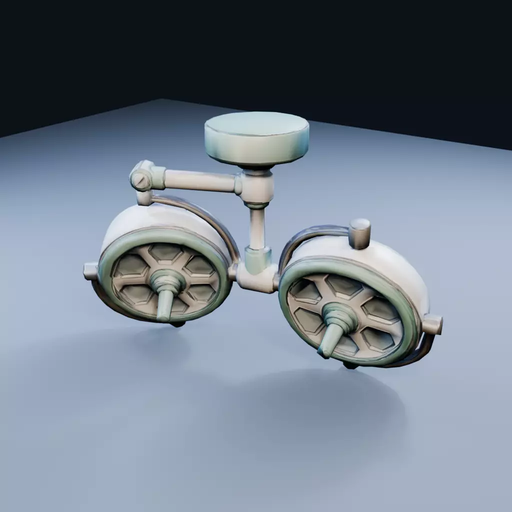 Ceiling Operating Light Low Poly PBR Game Asset Low-poly 3D model