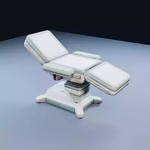 Surgical Table Low Poly PBR Game Asset