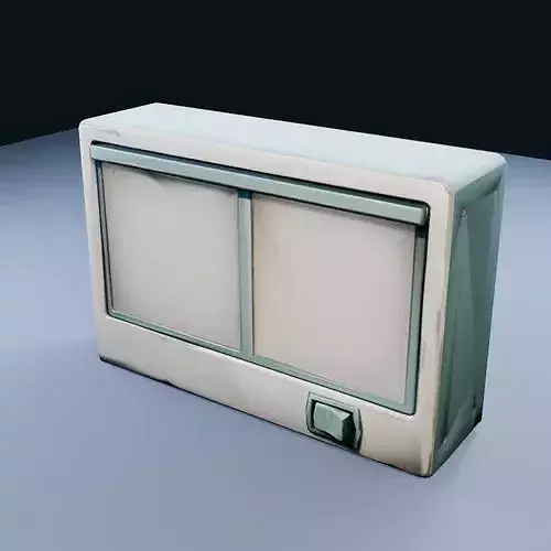 Wall X-Ray Viewer Low Poly PBR Game Asset