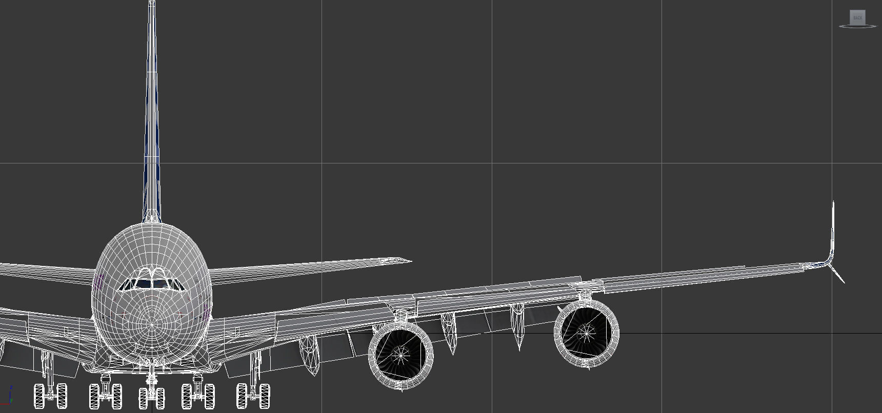 Airbus A380 Plus 2017 Home livery Low-poly 3D model_15