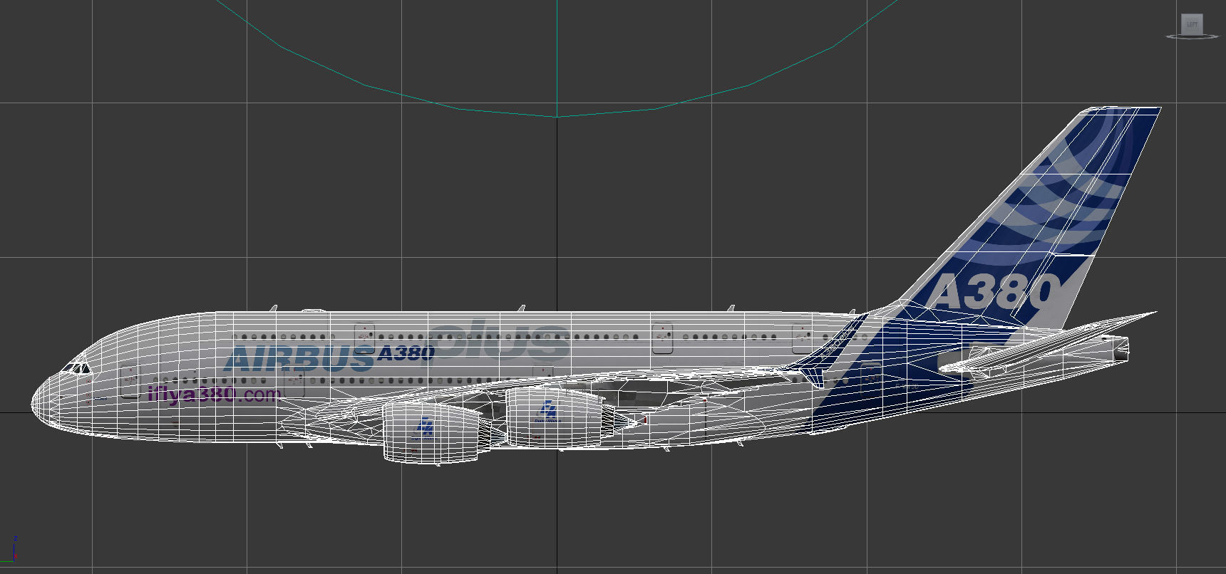Airbus A380 Plus 2017 Home livery Low-poly 3D model_17